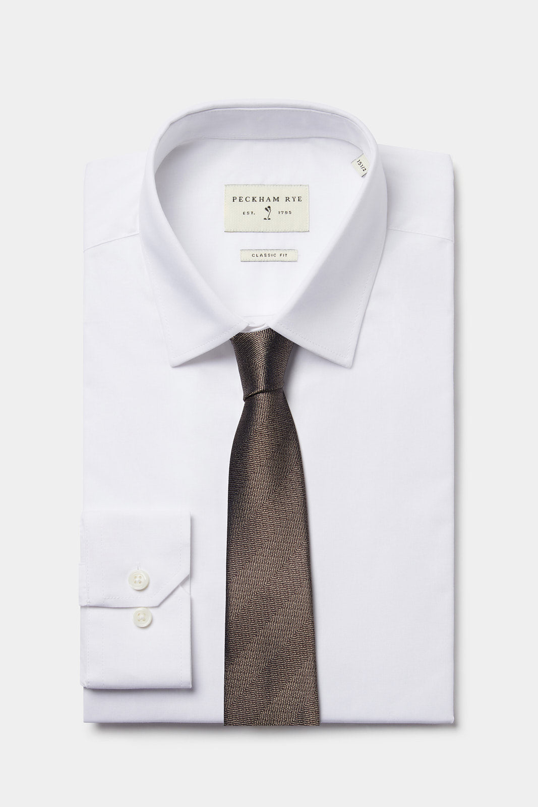 100% Silk Herringbone Tie in Carafe