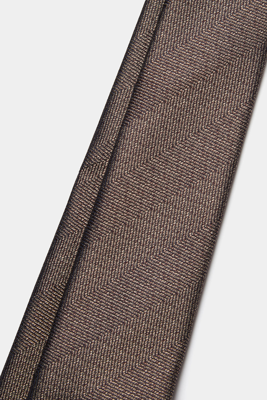 Silk Herringbone Tie in Carafe
